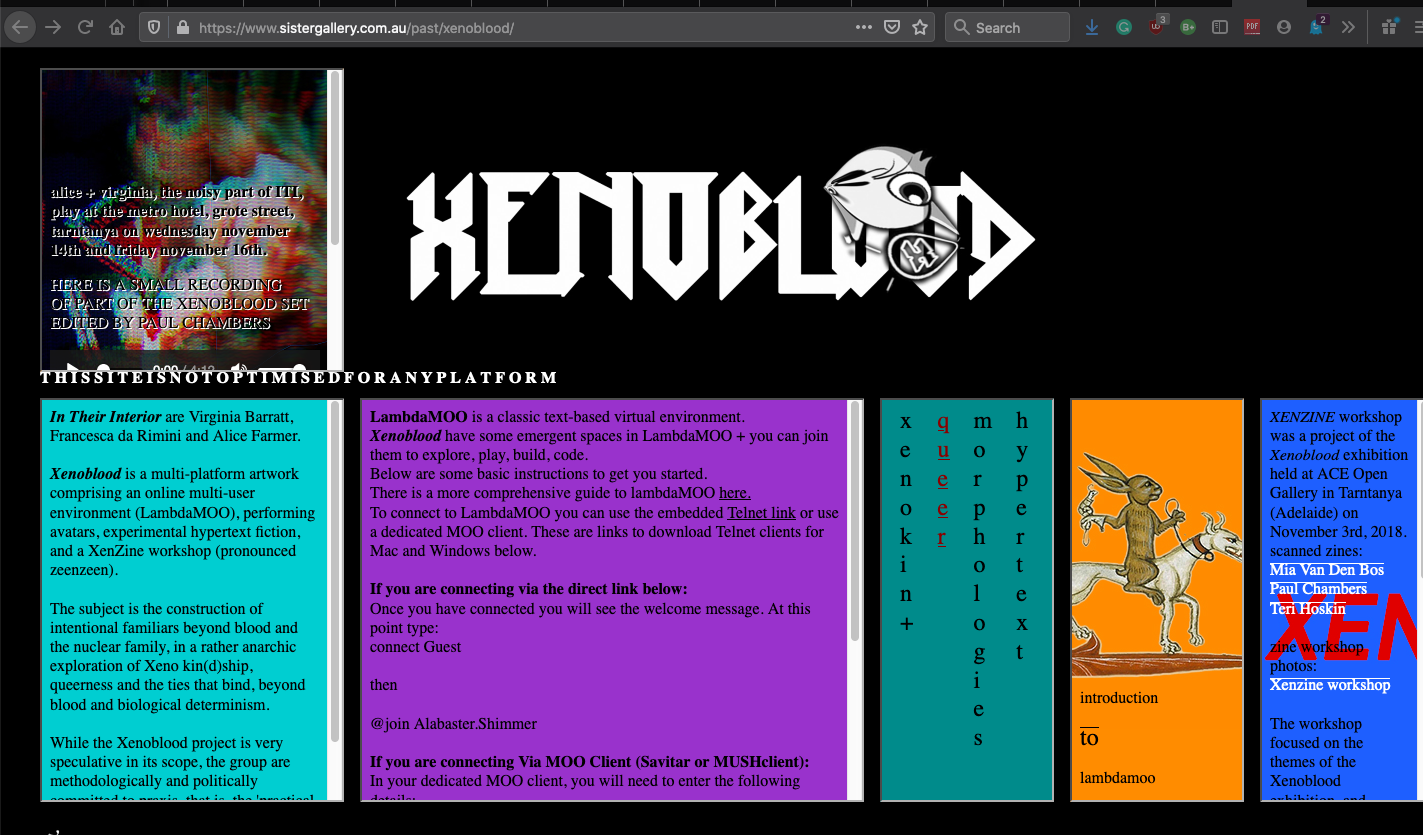 Xenoblood — In Their Interior, Sister Gallery, 2018